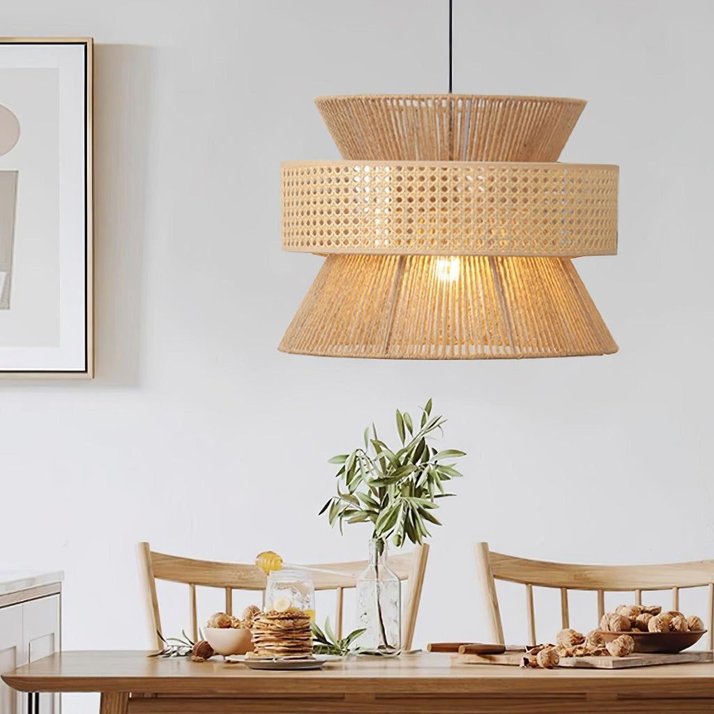 Ophelia Woven Rattan Pendant Light