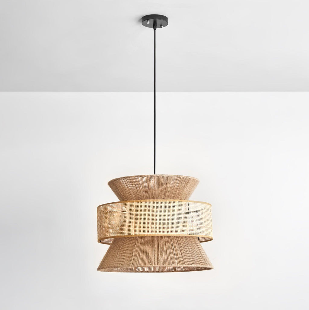 Ophelia Woven Rattan Pendant Light