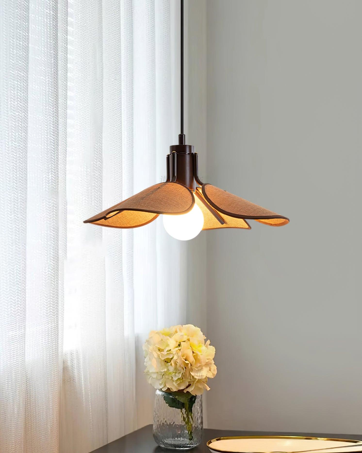 Callie Pendant Lamp Rattan Handwoven Organic