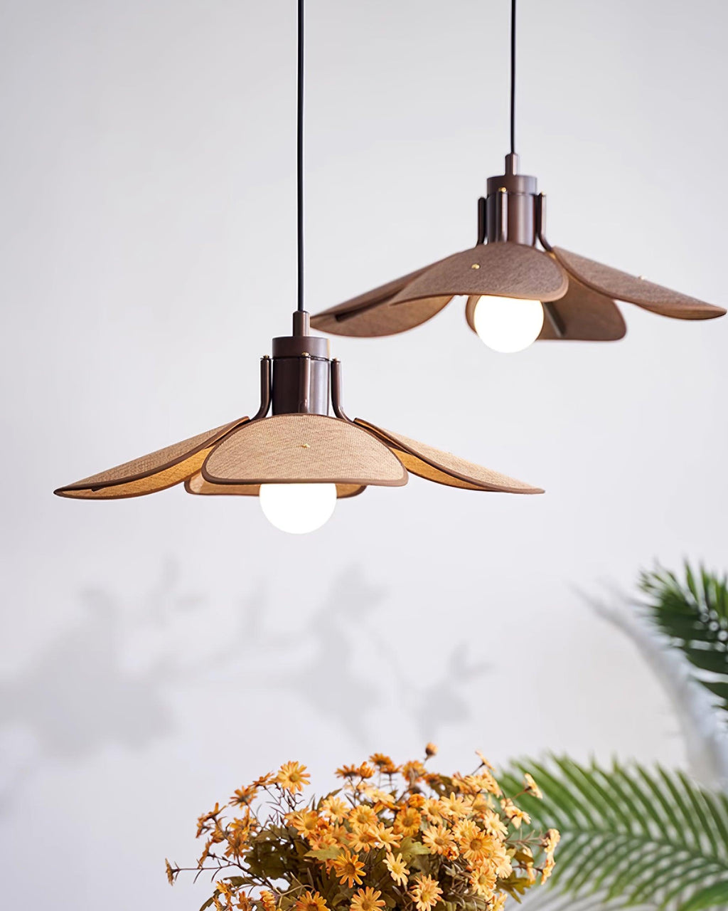 Callie Pendant Lamp Rattan Handwoven Organic