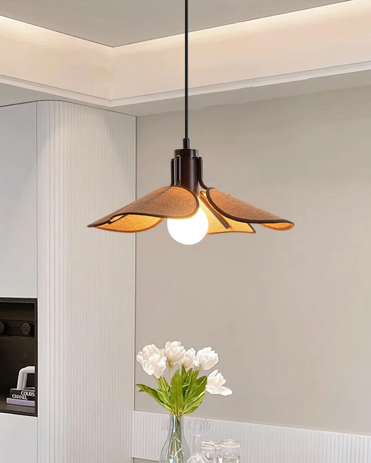 Callie Pendant Lamp Rattan Handwoven Organic