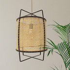 Meyda Pendant Lamp Rattan Woven Organic
