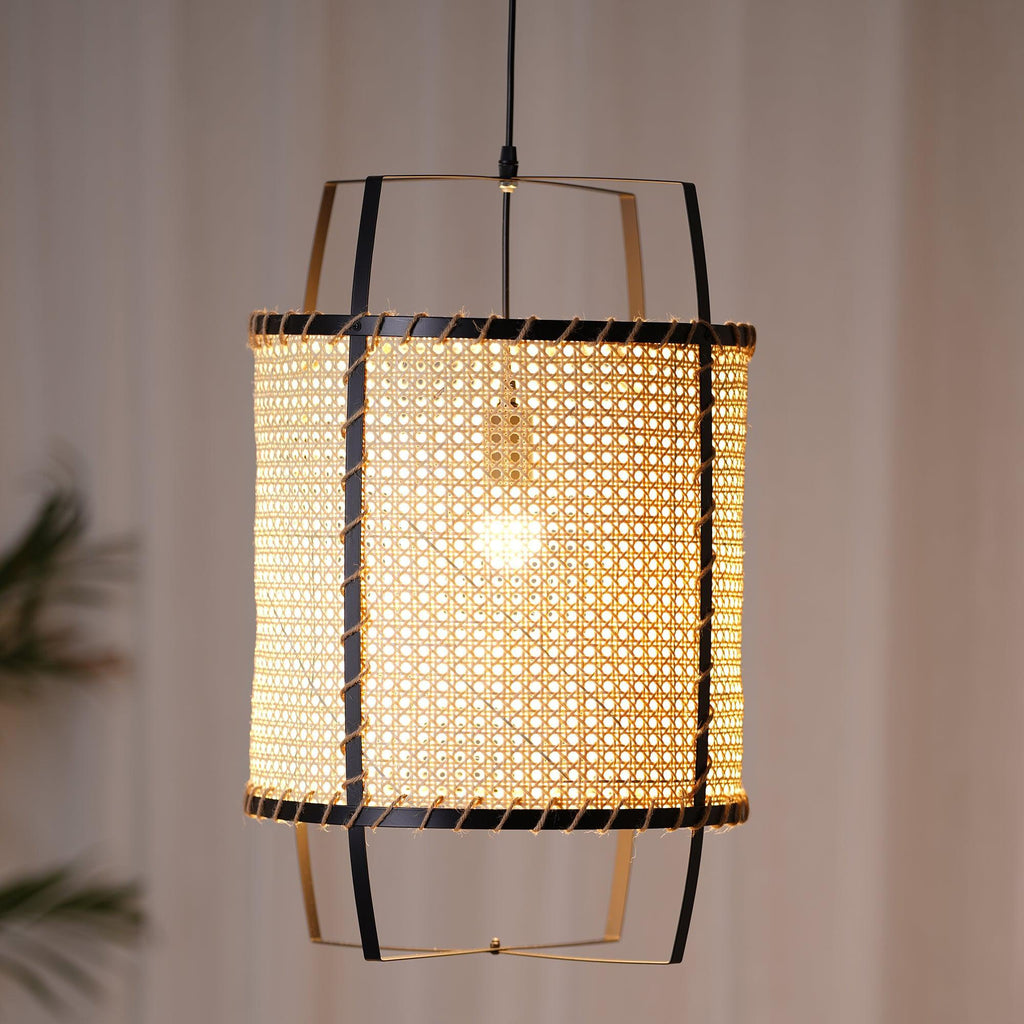 Meyda Pendant Lamp Rattan Woven Organic