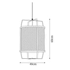 Meyda Pendant Lamp Rattan Woven Organic