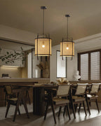 Meyda Pendant Lamp Rattan Woven Organic
