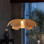 Eloria Petal-Shaped Rattan Pendant Light