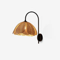 Edria Petal-Shaped Rattan Wall Lamp