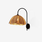 Edria Petal-Shaped Rattan Wall Lamp
