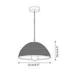 Pendant Lamp Rattan Shade and Body Cone Shape Natural Minimalist