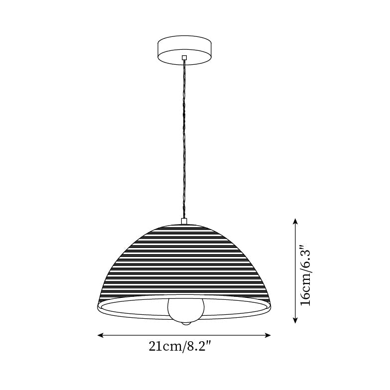 Pendant Lamp Rattan Shade and Body Cone Shape Natural Minimalist
