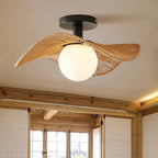 Fynora Woven Semi Flush Ceiling Light