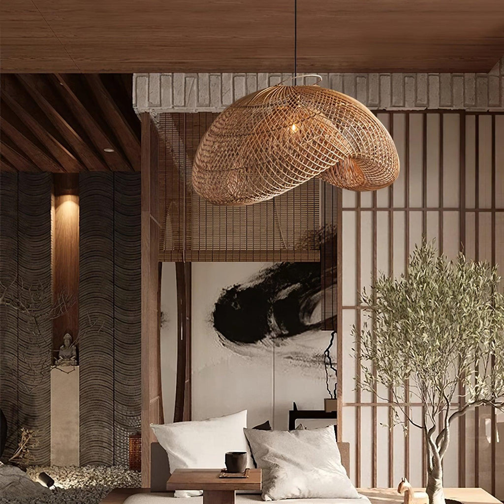 Averon Rattan Vintage Pendant Light