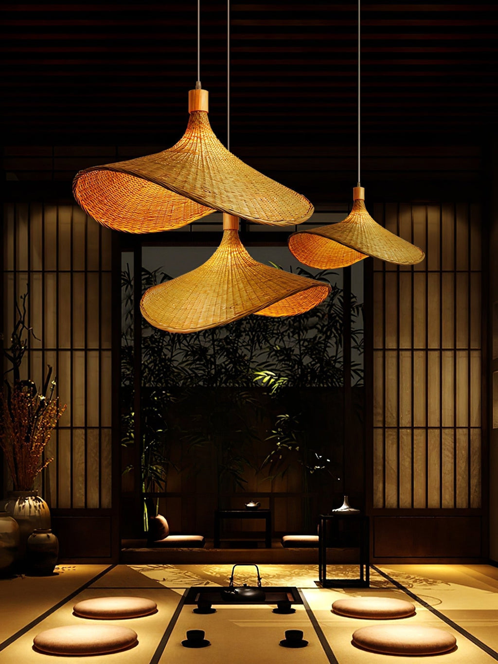 Marona Rattan Vintage Pendant Light