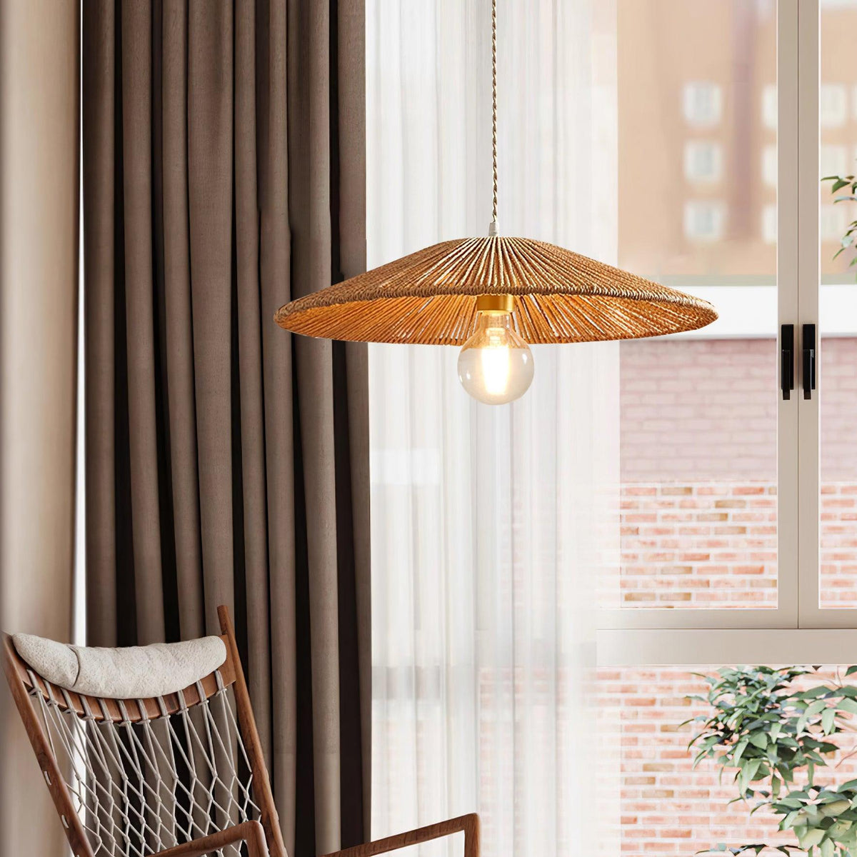 Sola Rattan Pendant Light