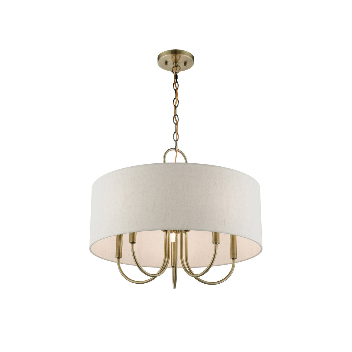 Ovyneth Classic Vintage Drum Fabric Chandelier