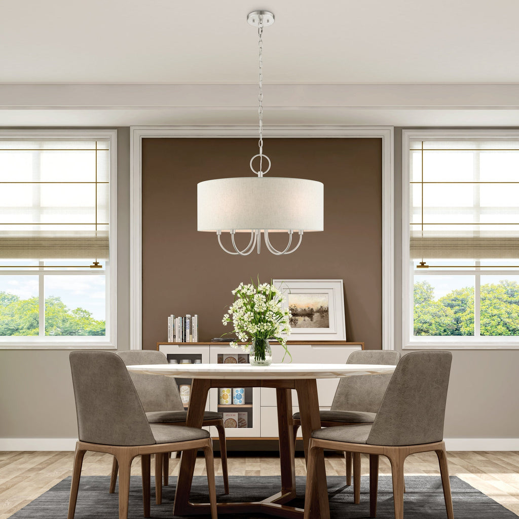 Ovyneth Classic Vintage Drum Fabric Chandelier