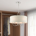 Ovyneth Classic Vintage Drum Fabric Chandelier