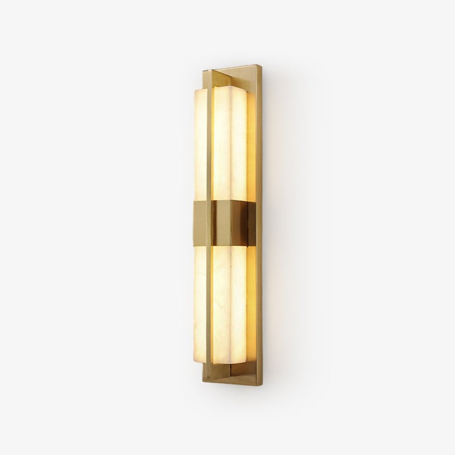 Caspian Alabaster Brass Wall Light