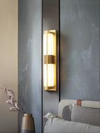 Caspian Alabaster Brass Wall Light
