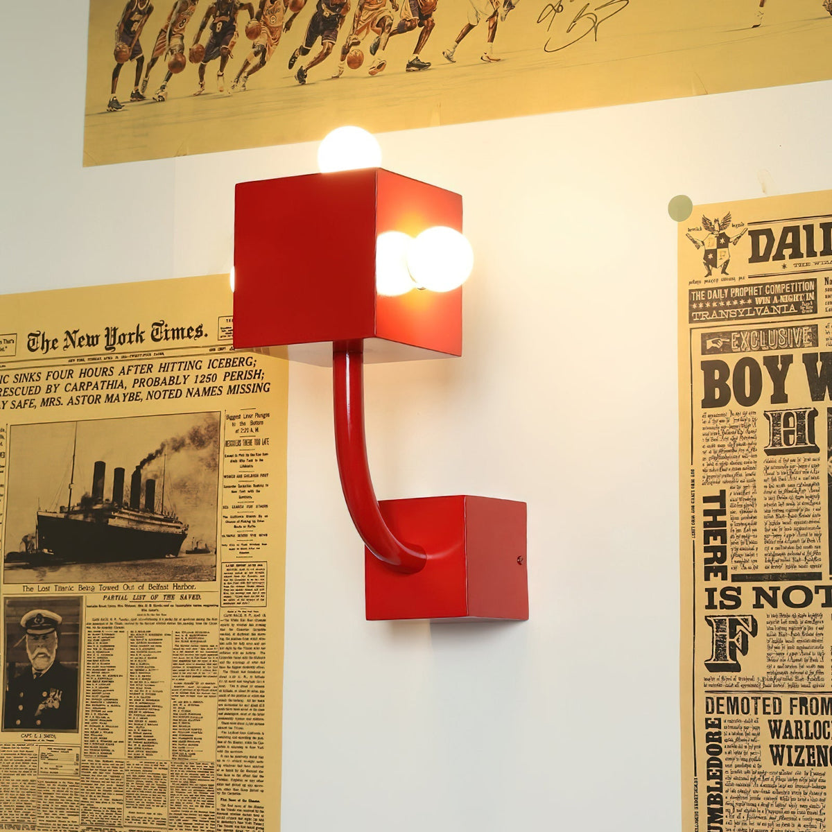 AvantCube Red Wall Lamp