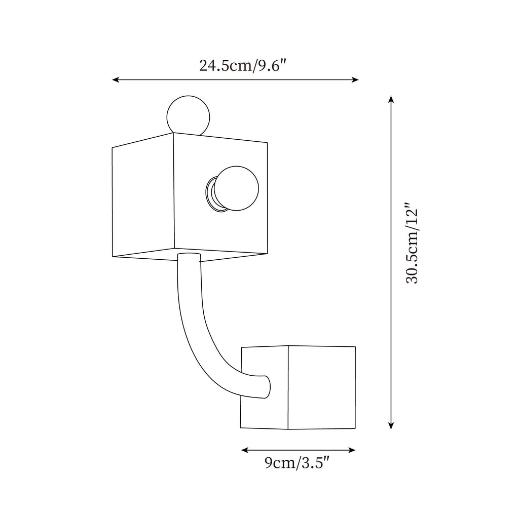 AvantCube Red Wall Lamp