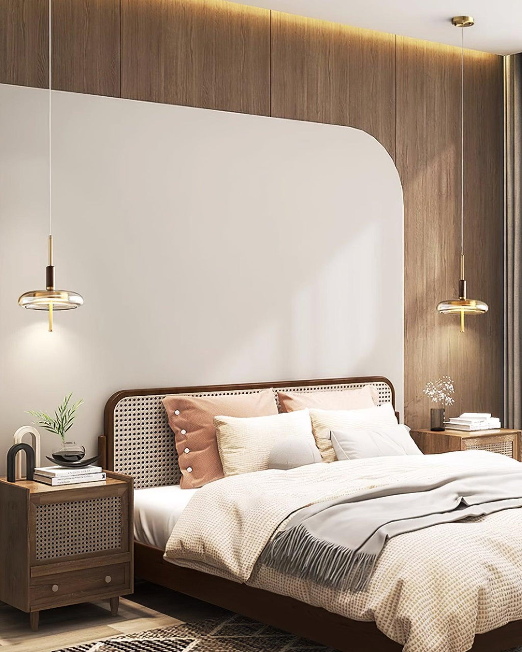 Redondo LED Halo Glass Disc Pendant Lamp
