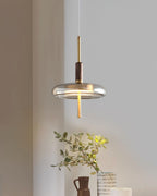 Redondo LED Halo Glass Disc Pendant Lamp
