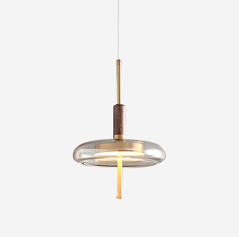Redondo LED Halo Glass Disc Pendant Lamp