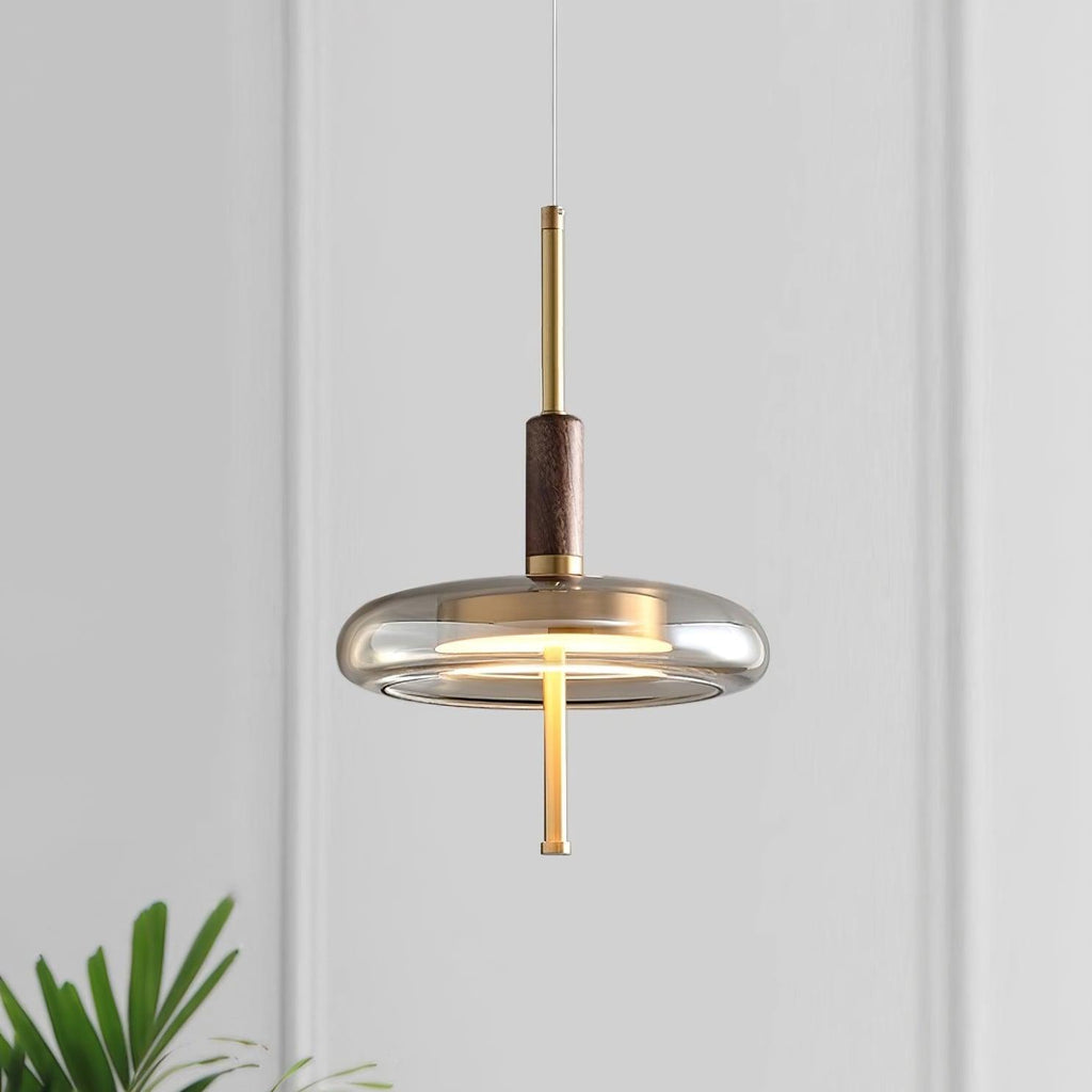 Redondo LED Halo Glass Disc Pendant Lamp