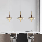 Redondo LED Halo Glass Disc Pendant Lamp
