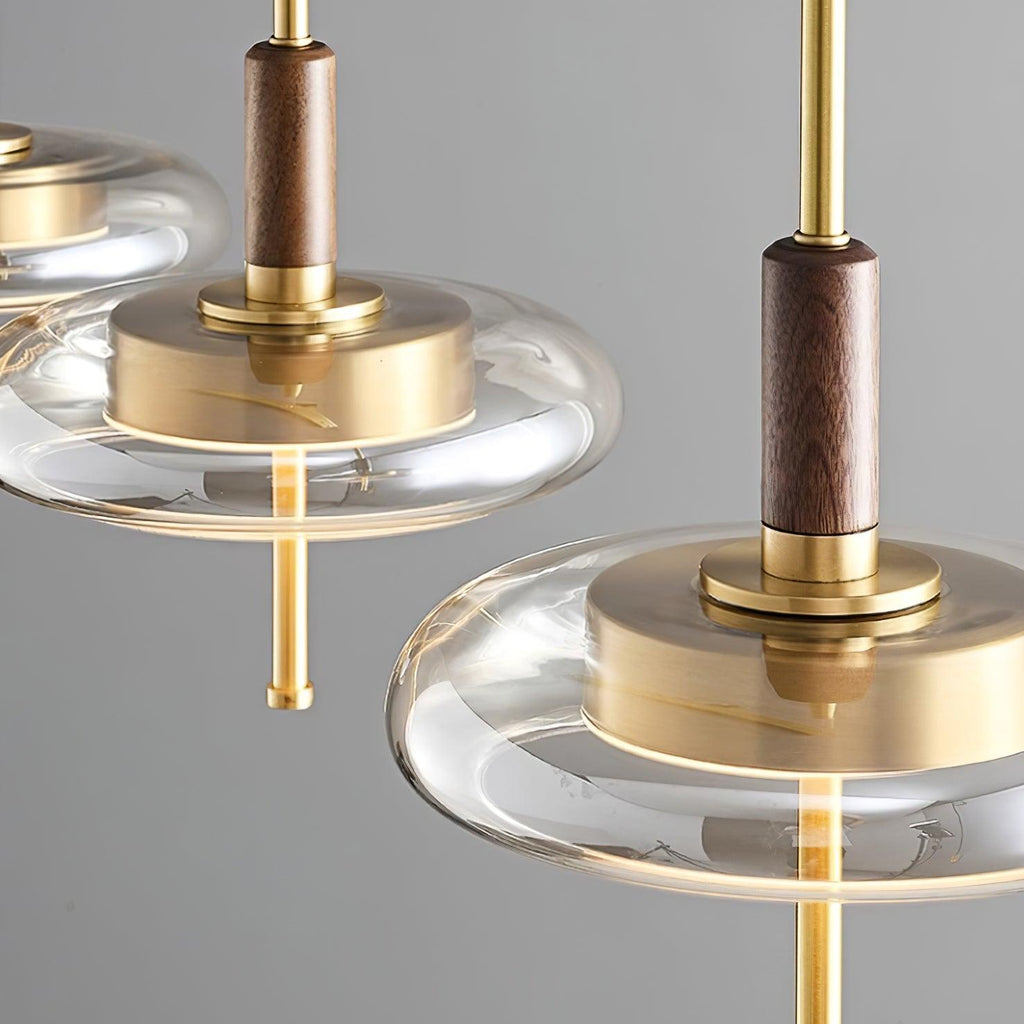 Redondo LED Halo Glass Disc Pendant Lamp