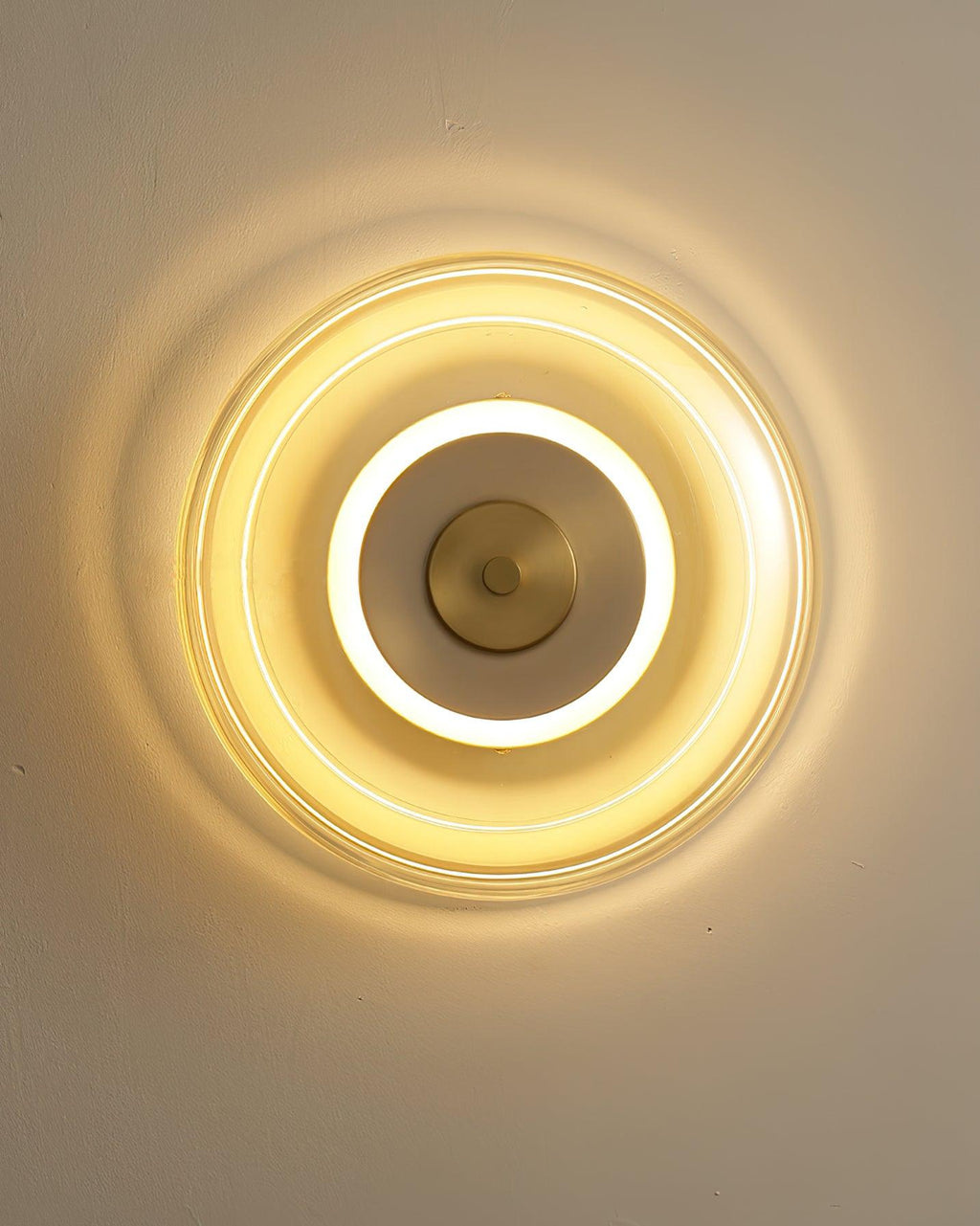 Elysso Brass Circular Wall Lamp