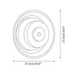Elysso Brass Circular Wall Lamp
