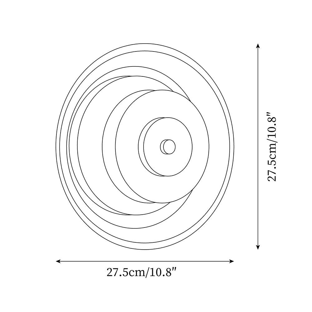 Elysso Brass Circular Wall Lamp