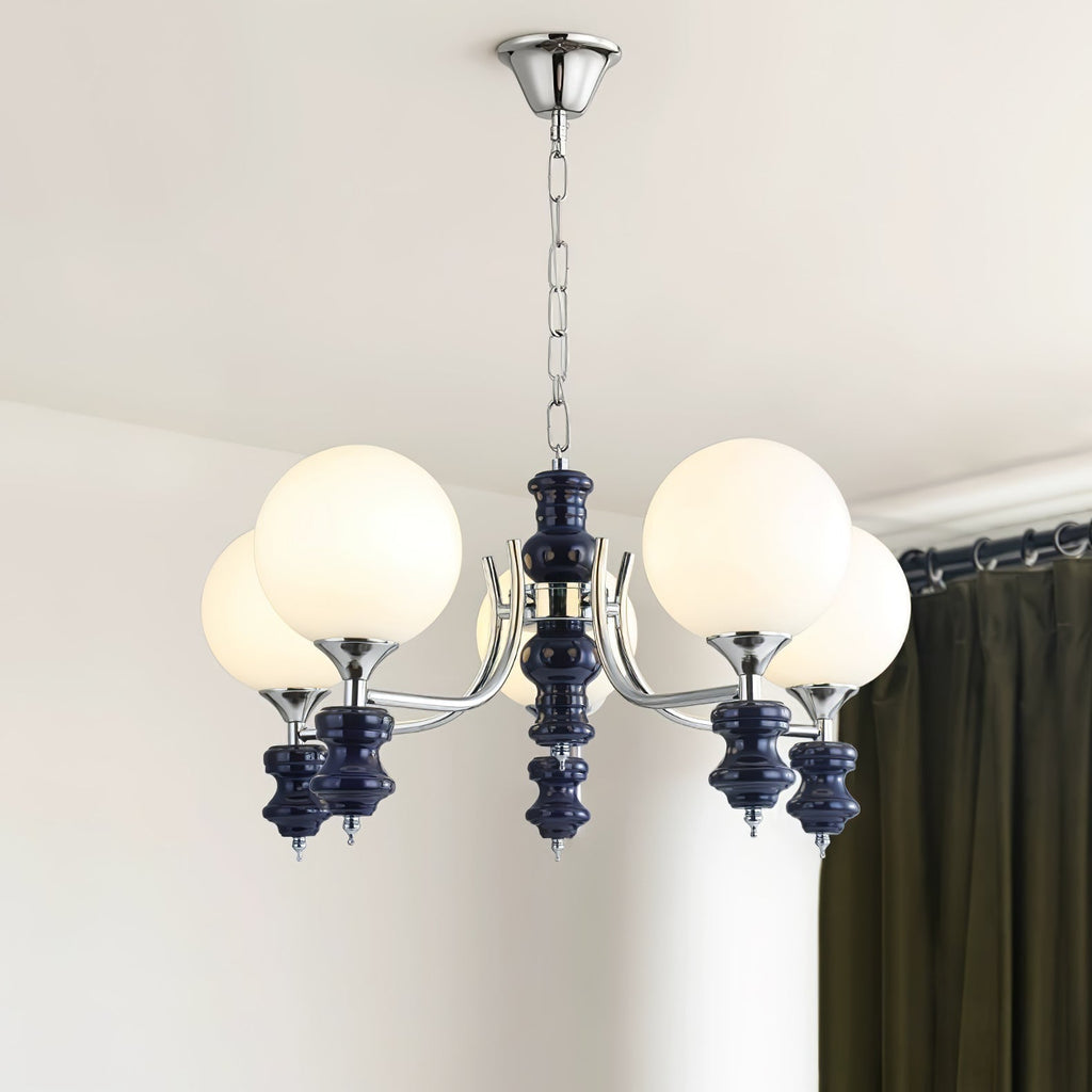 Aurora Chandelier Regal Orb Frosted