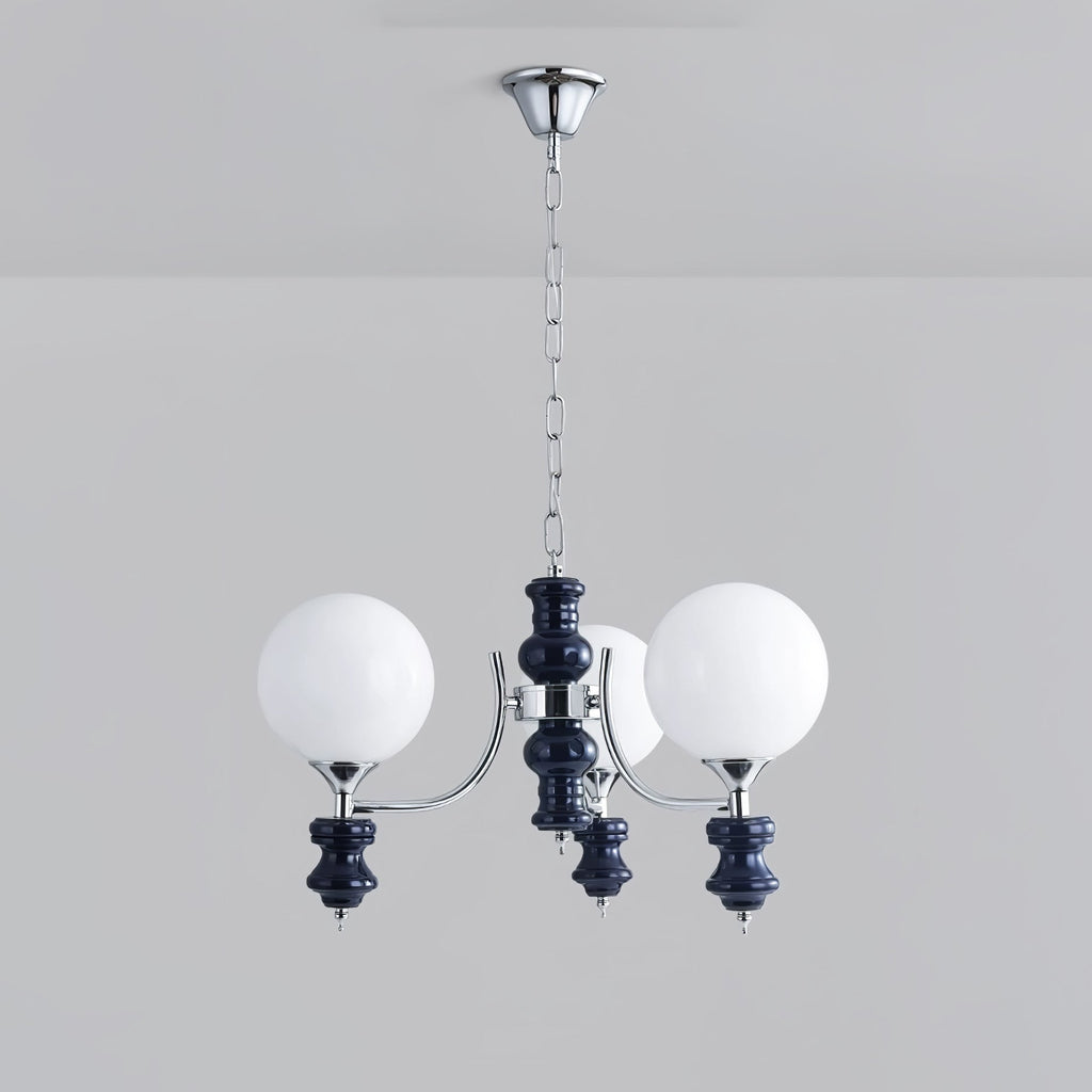 Aurora Chandelier Regal Orb Frosted