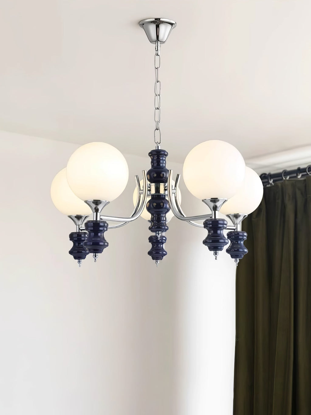 Aurora Chandelier Regal Orb Frosted