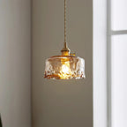 Amberlyn Vintage Amber Glass Pendant Light