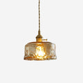 Amberlyn Vintage Amber Glass Pendant Light