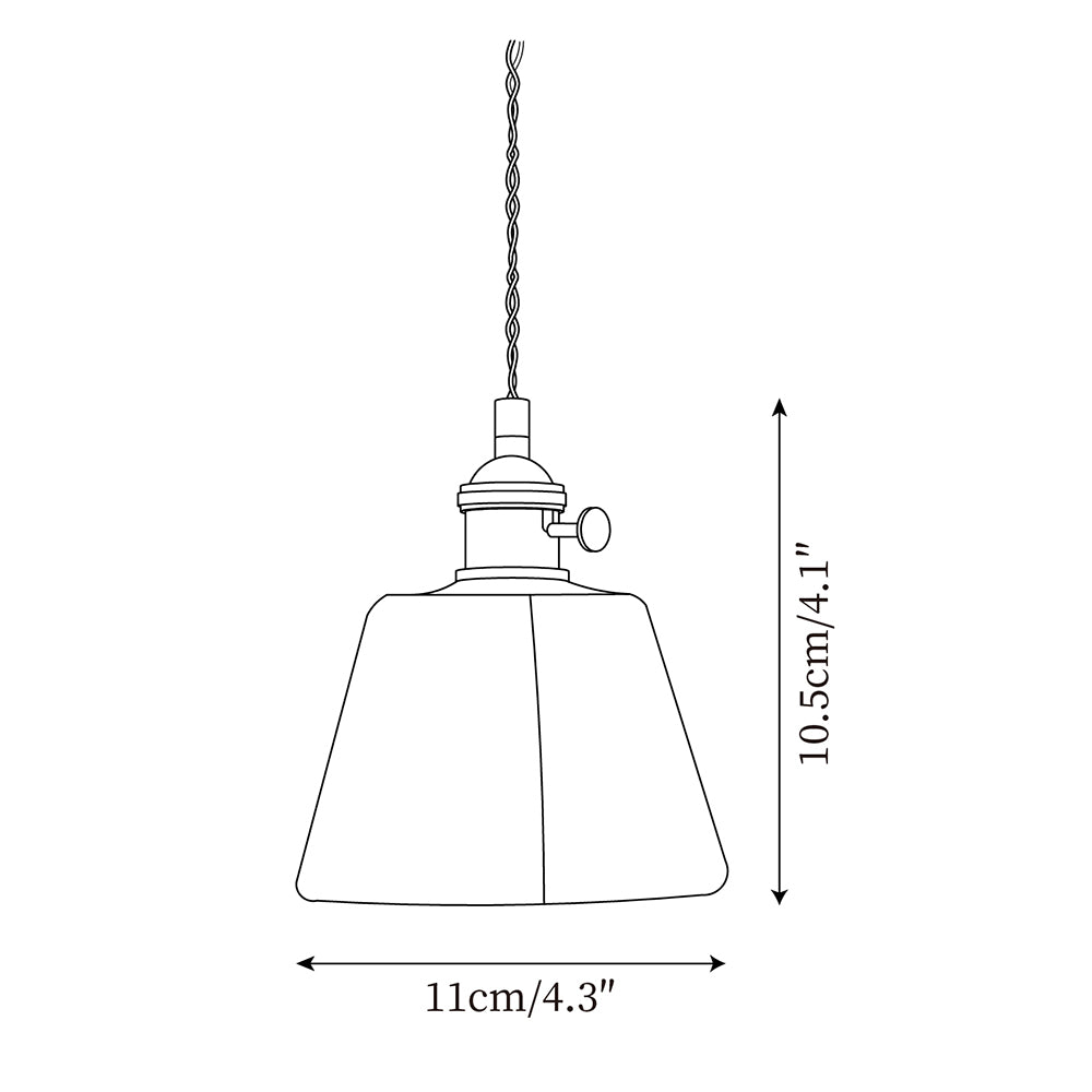 Amberlyn Vintage Amber Glass Pendant Light