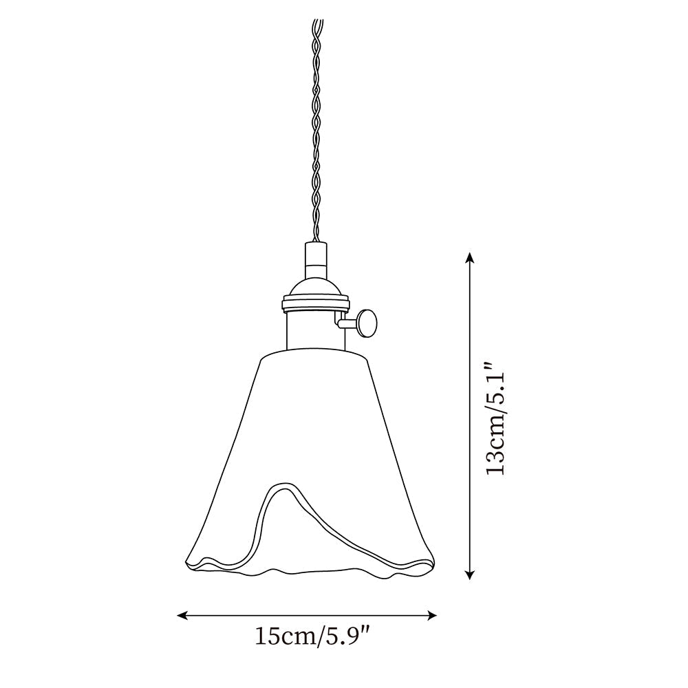Amberlyn Vintage Amber Glass Pendant Light