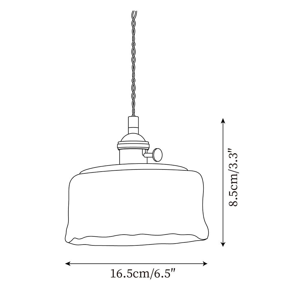 Amberlyn Vintage Amber Glass Pendant Light