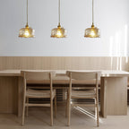 Amberlyn Vintage Amber Glass Pendant Light