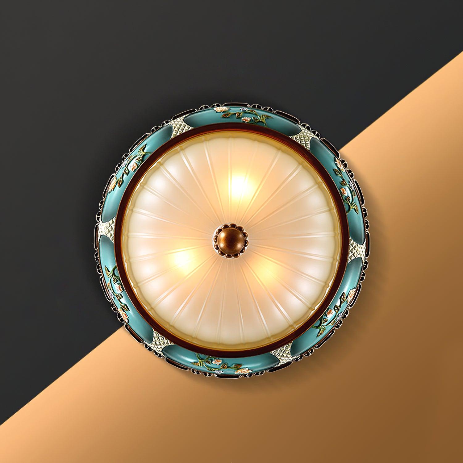 Solara Ceiling Lamp Floral Recessed Vintage