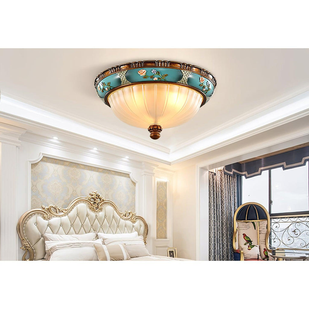 Solara Ceiling Lamp Floral Recessed Vintage