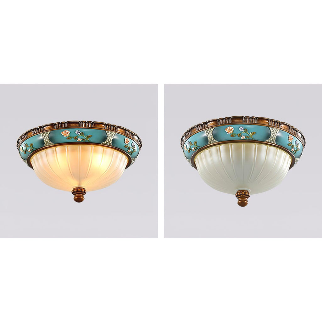 Solara Ceiling Lamp Floral Recessed Vintage
