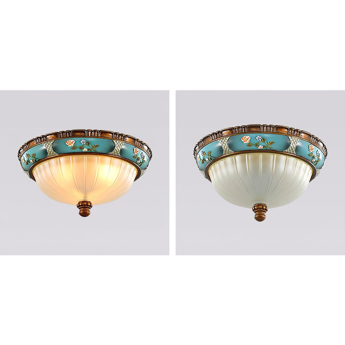 Solara Ceiling Lamp Floral Recessed Vintage