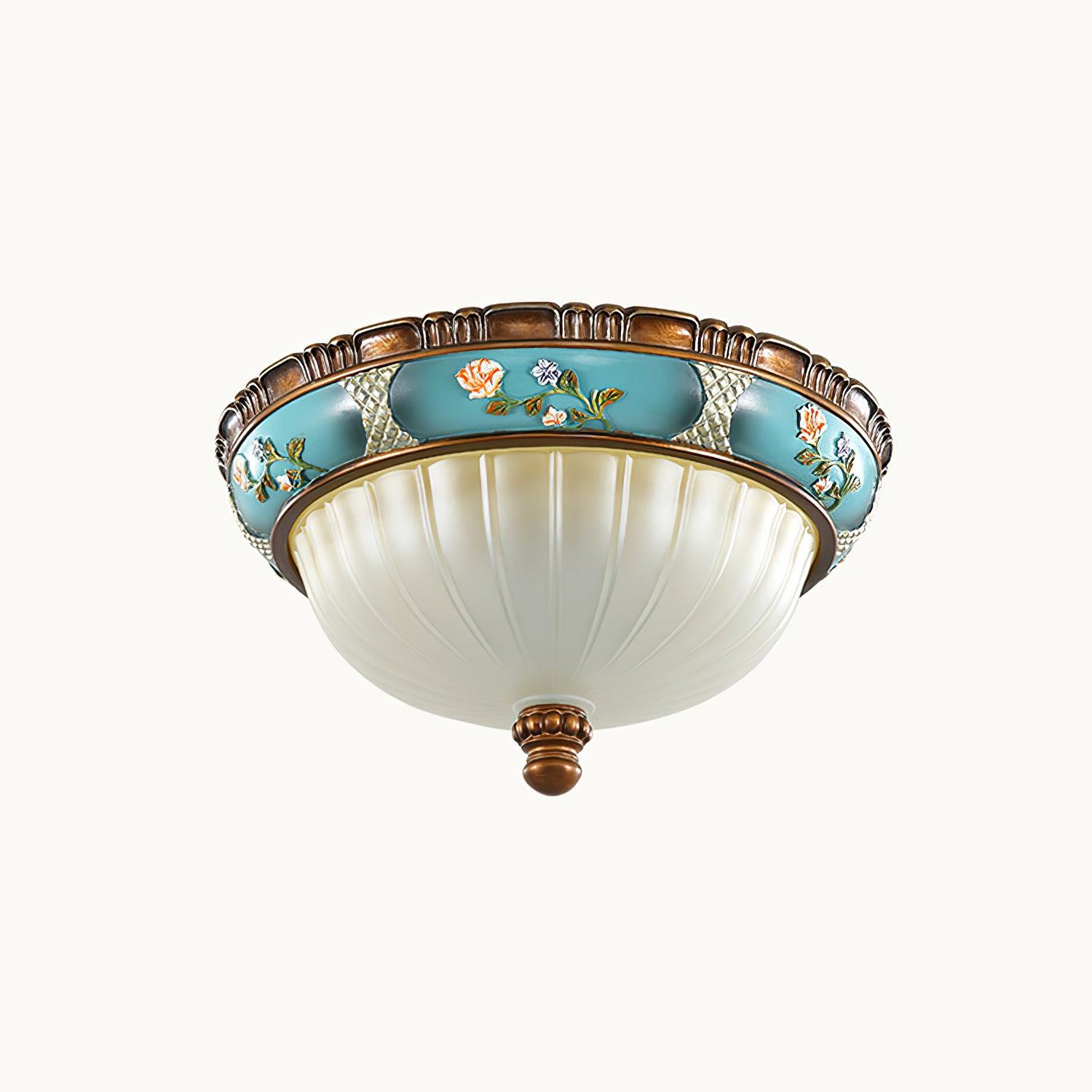 Solara Ceiling Lamp Floral Recessed Vintage