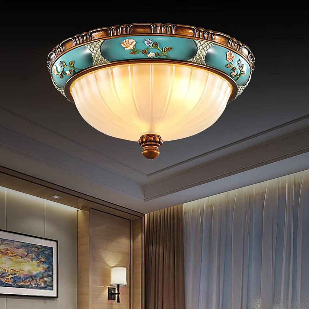 Solara Ceiling Lamp Floral Recessed Vintage
