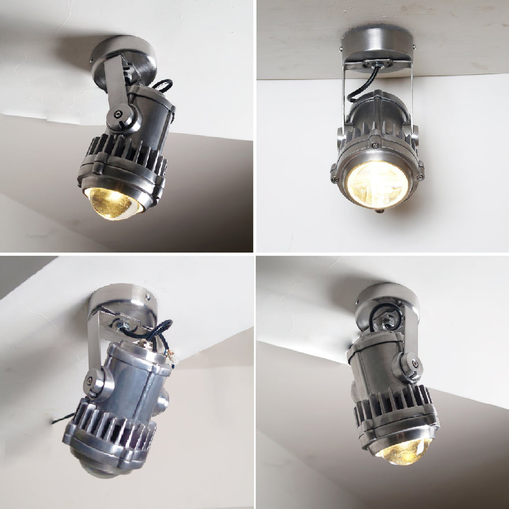 Ivinan Retro Industrial Glass Spotlight